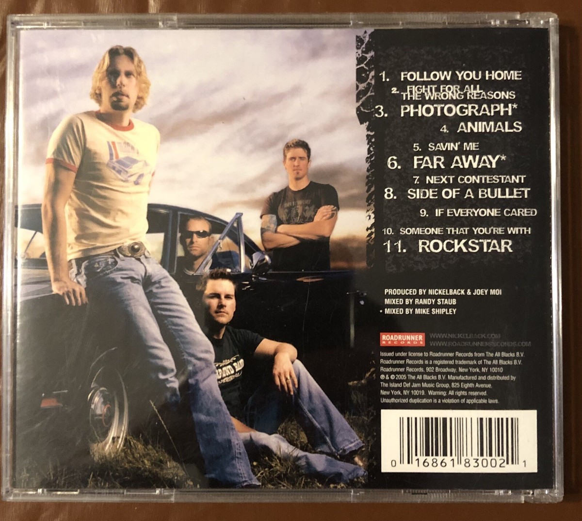 Nickelback All the Right Reasons CD Signed By 3/4 Chad, Ryan And