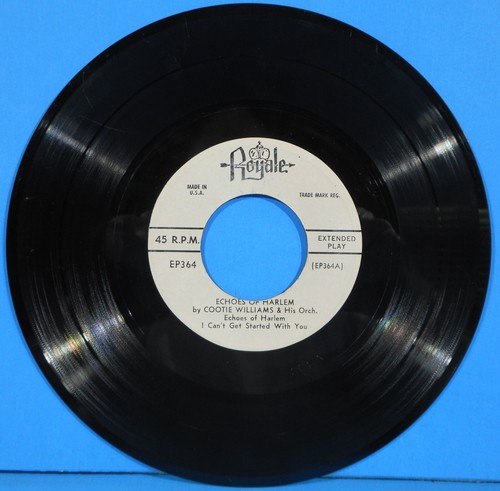 COOTIE WILLIAMS ECHOES OF HARLEM 7" EP 1955 ORIGINAL NICE CONDITION! VG/VG!! - Picture 3 of 4