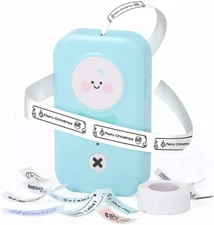 Phomemo D30 Mini Cute Bluetooth Label Maker Sticker Inkless Printer Machine