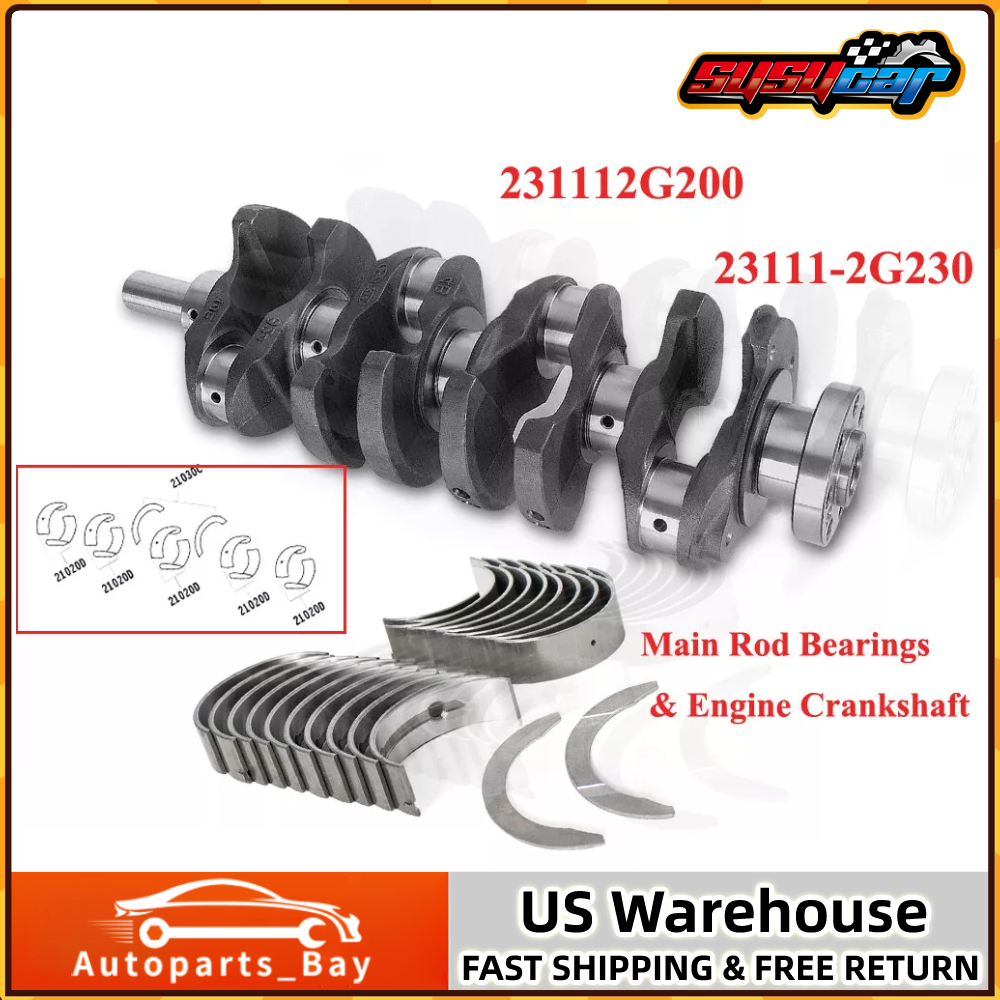 Performance Crankshaft Main & Rod Bearing Kit Hyundai Sonata Kia Forte Optima 2.4L Engine