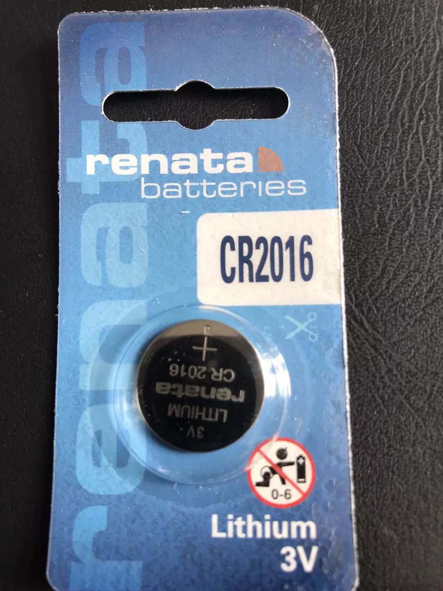 Renata CR2016 Battery 3v Lithium Coin Cell