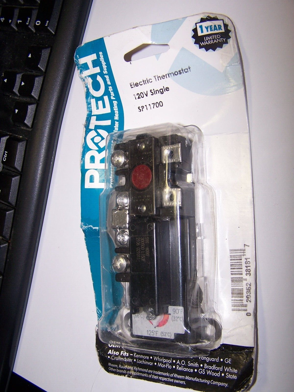 Protech Thermostat SP11700 Electric Water Heater Rudd GE Richmond Vanguard  new | eBay