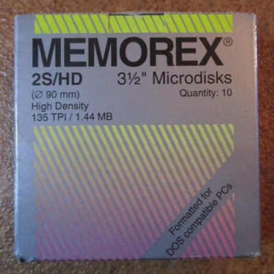 Memorex * 10 Stück 3,5'' Microdisk 1.44MB * 2S/HD