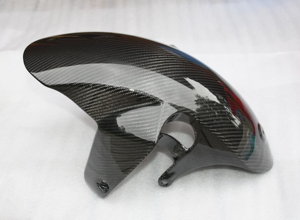 Garde boue avant GSXR 1000 carbone brillant anti-jaunissement pour modèle 2026