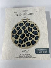 Needle Creations Punch Needle Kit “Leopard” Skill Level Beginner New