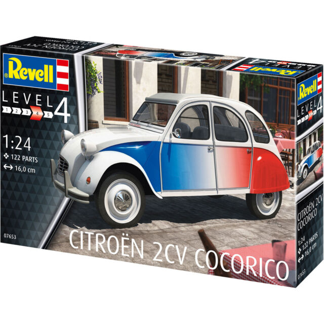 Revell Citroen 2cv Cocorico Car Model Kit Scale 1 24 For Sale Online Ebay