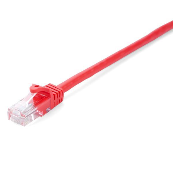 V7 - Cables CAVO DI RETE CAT6 UTP 2M ROSSO RAME CAVO PATCH