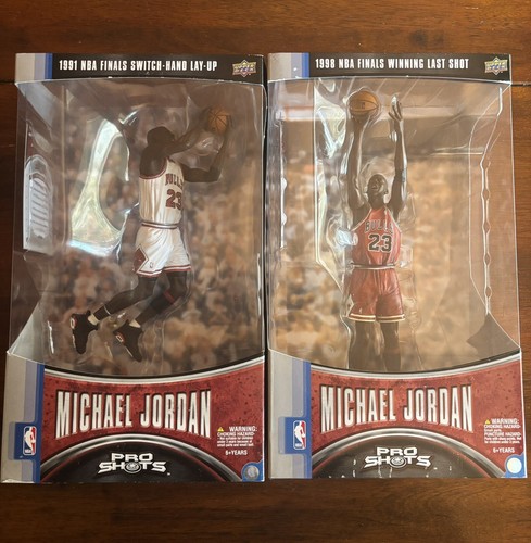 MICHAEL JORDAN UPPER DECK PRO SHOTS FIGURES COMPLETE SET OF 4 SLAM DUNK CHAMP!! - Picture 7 of 11