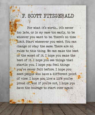 Poster - For What It's Worth Metal Background - Choose Unframed Poster or Canvas
