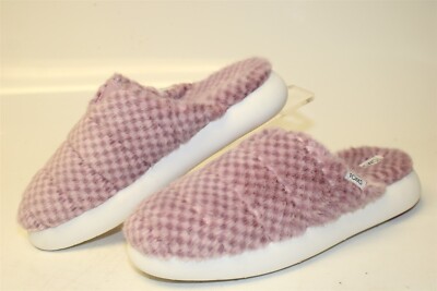 TOMS Alpargata Mallow Mules NEW Womens Size 6 Checkered Sneakers Shoes 10018962