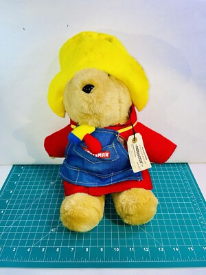 #ad #ad Sears Craftsman Paddington Bear Plush 15quot; Stuffed Toy Construction Denim Tools $30.91