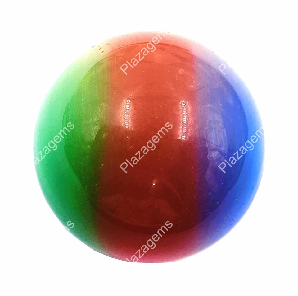 BOLA OJO DE GATO BICOLOR CREADA EN LABORATORIO CERTIFICADA 365 CT/34X34 MM PIEDRA PRECIOSA SUELTA EKK Foto 3 de 4