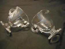 Vintage Fostoria Cream & Sugar Century Pattern Clear Glass