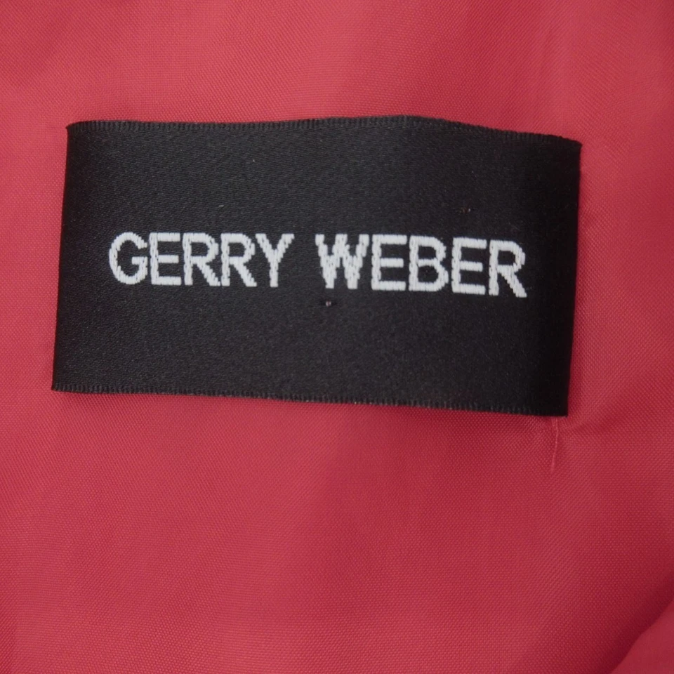 Chaqueta Acolchada Gerry Weber Reino Unido 14 Abrigo Acolchado Rojo UE 44 Ligera Cremallera Completa Foto 3 de 4