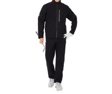 TaylorMade Herren Golf Regenbekleidung Jacke & Hose Set TL439 Schwarz Wasserd...