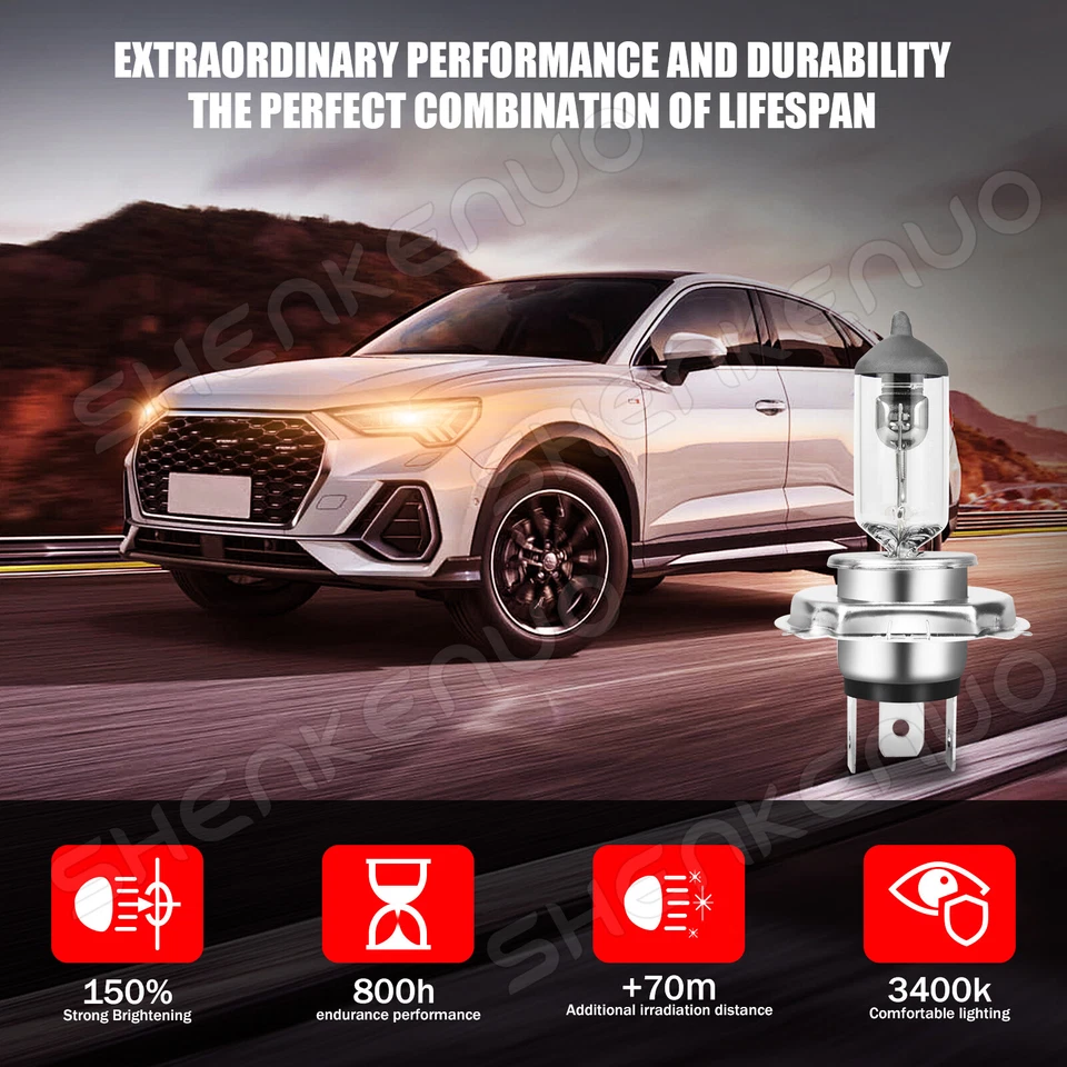 Faro halógeno bombillas altas/bajas 12v para moto de nieve Polaris XC-SP 700: 1999-2005 Foto 2 de 4