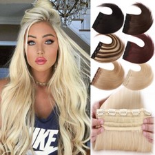 HOT SALE Remy One Piece Clip In 3/4 Full Head Weft 100% Human Hair Extensions MF
