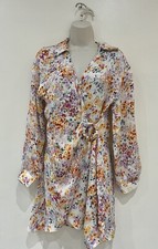 H&M Women's Floral Wrap Mini Dress (Size: S)