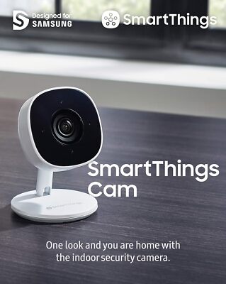 Samsung SmartThings Indoor Security Camera 1080P HD Video W/HDR GP