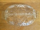 Oval Shaped Candy/Nut Clear Glass Serving Dish Sectioned x 2 — photo 3