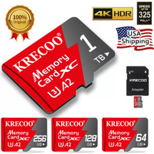 1TB Micro SD Memory Card Class10 Flash 325MB/s Mini for Phone Tablet Camera Lot