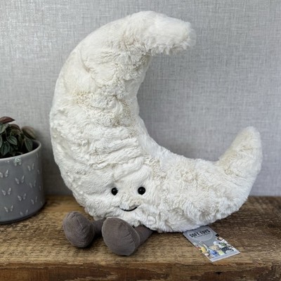 Jellycat Huge Amuseable Moon Plush Beanie Soft Toy - Decor Display