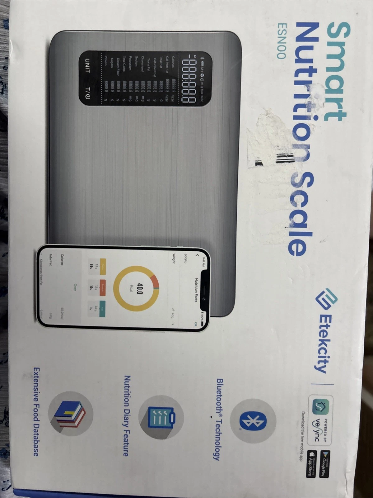 Etekcity ESN00 Kitchen Digital Scale - Silver