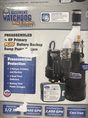 The Basement Watchdog Combo Preassembled Primary & Battery Backup Pump (CITS-50)