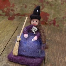 Needle Felted Kitchen Witch