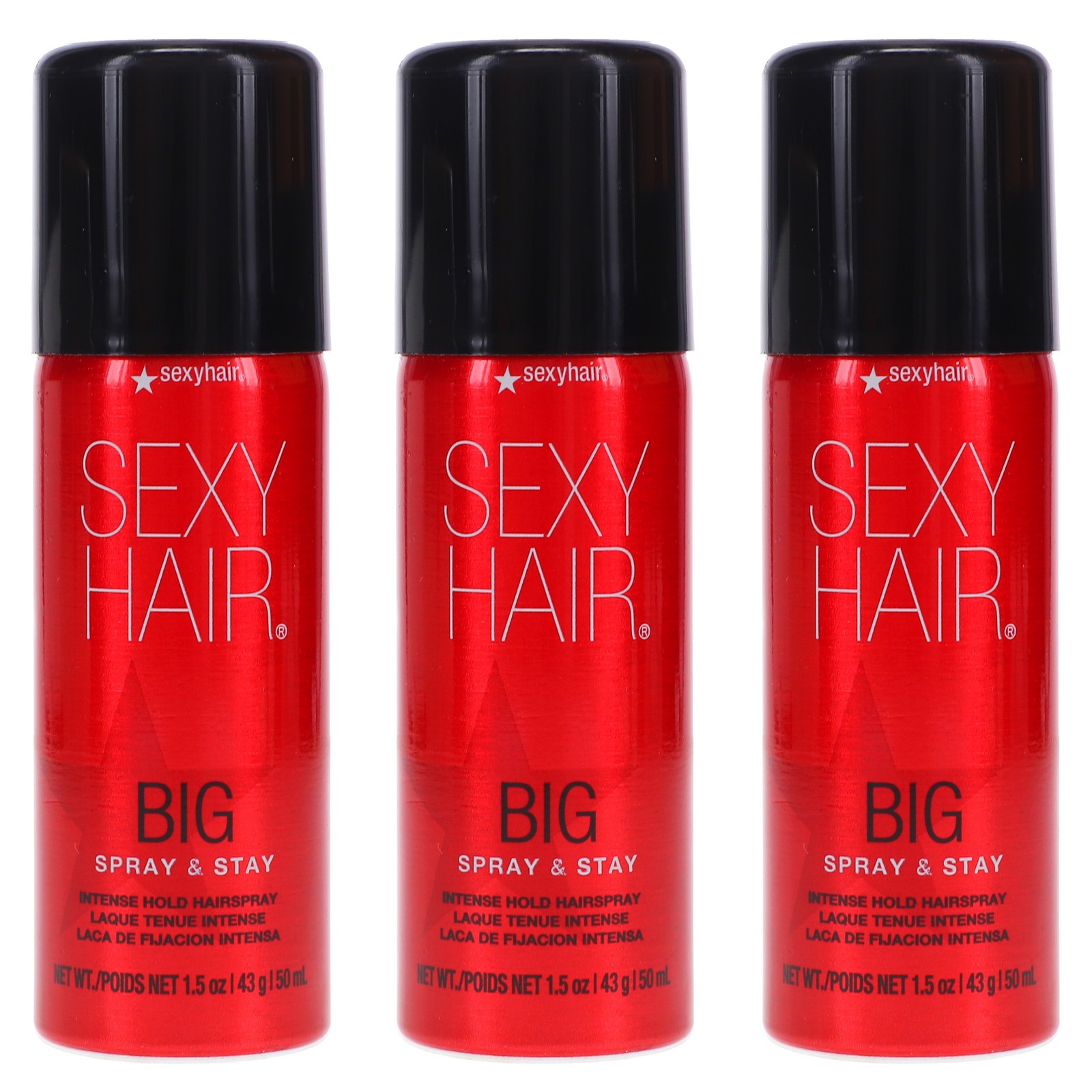 Sexy Hair Big Sexy Hair Spray and Stay Intense Hold Hairspray 15 oz 3 Pack 4990₽