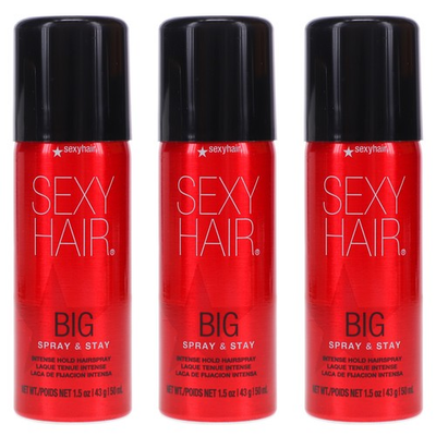 #ad Sexy Hair Big Sexy Hair Spray and Stay Intense Hold Hairspray 1.5 oz 3 Pack $25.95