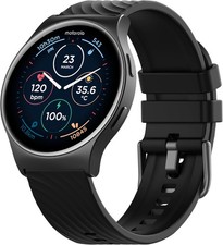 Motorola Moto Watch 120 - Premium Bluetooth AMOLED Smartwatch - Phantom Black