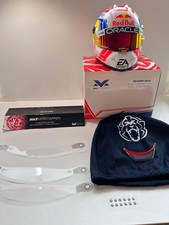 Max Verstappen 2023  Helmet by SCHUBERTH  inkl. Tear -offs  Neu. Vimpel   Neu