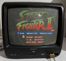 Magnavox CD130MW9 13" CRT DVD/TV Combo Retro Gaming- NO REMOTE TESTED/WORKS 