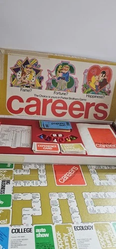 Vintage 1971 Parker Brothers CAREERS Board Game! COMPLETE in Original Box! #66