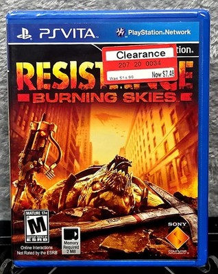 Resistance: Burning Skies - Sony PlayStation Vita Brand New. Sealed.