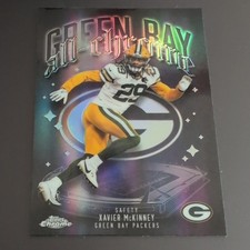 Xavier McKinney 2025 Topps Chrome #ACT-24 All-Chrome Team Refractor Packers