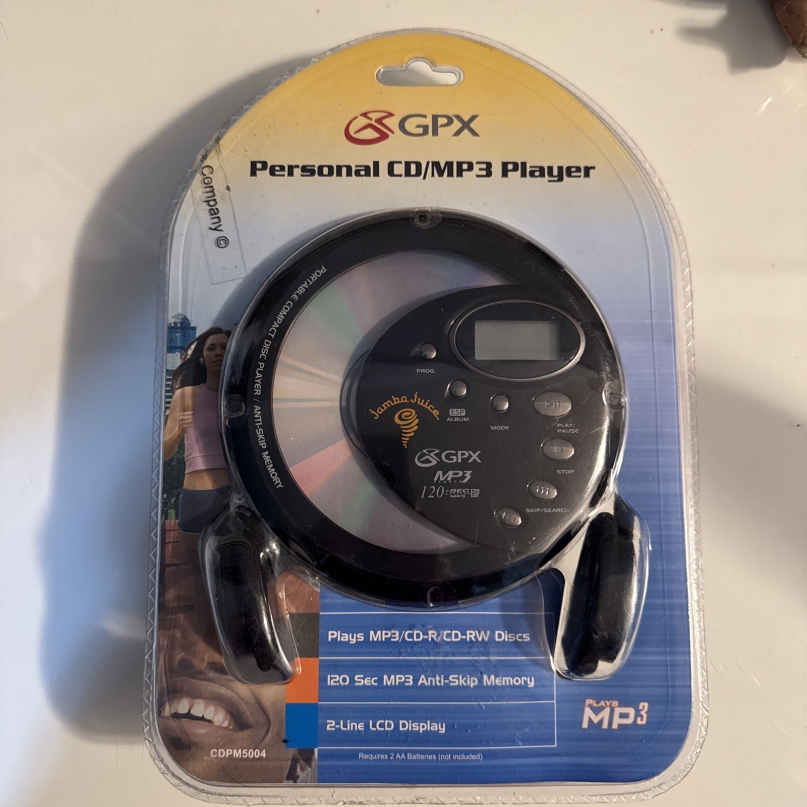 New RARE GPX CD Player Walkman Portable MP3 CDPM5004 NIP JAM