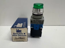 NEW IN BOX! IDEC 120-600VAC ILLUMINATED PUSH BUTTON AOLW212620D-G