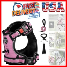XL No Pull Dog Harness, Reflective Vest, Adjustable, Soft Padded, Front Lead,...