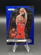 2024 Panini Prizm WNBA - Shakira Austin #134 Blue Velocity Prizm Mystics Card NM