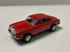 Vintage PLAYART Red Rolls Royce Silver Shadow Diecast Car 1/64 Scale Hong Kong