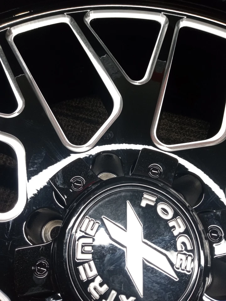 Blemished Single 22x12 Black Milled Wheel Xtreme Force XF10 6x5.5 6x135 -51 — 第 4/4 张图片