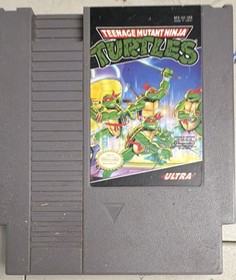 Nintendo NES-001 Console Bundle 2 Controllers AC Adapter Mario/Duck Hunt TMNT