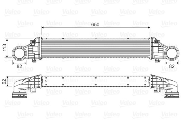 Valeo LadeluftküHler 818587 FüR Mercedes W211 S211 Klasse Model VF211 200 211-image