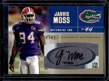 2007 SAGE HIT Jarvis Moss Auto Gold Rookie RC #/250 Gators