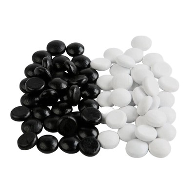 70 Pieces Flat Beads Craft Pieces for Go Board Game Two Player Strategy Game