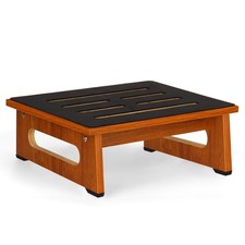 Wooden Step Stool NonSlip Rubber Feet Heavy Duty 450 Lb Platform Bedside