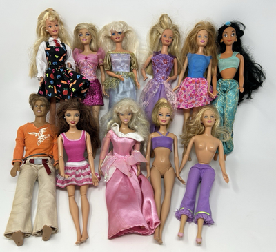 #ad Barbie Doll Lot Ken Doll Quick Switch Teacher Sleeping Beauty Jasmine $29.62