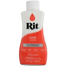 5 Pack Rit All Purpose Dye, Coral, 8 fl oz